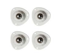 Adhesive Roller Wheels - 360 Degree Swivel Design, Strong Load Bearing Construction, Sticky Pulley Castors, Self Adhesive Caster Wheels | For Trash Cans Small Furniture Countertop Appliance Storage