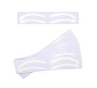 Adhesive Shape Tape, 50 Pairs Professional Stencil Kit, 1.26x6.3 Inches, Precise Brow Styling, Airbrush Stickers, Beauty Professionals, Eyebrow Shaper for Tinting, Makeup