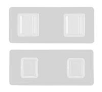 Adhesive Suction Hooks - Double Sided Transparent Wall Mount | Durable Non-Marking Sticky Hangers, Easy Install Reusable Holder for Towels, Keys, Kitchen Utensils, Shower Accessories, Dorm