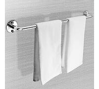 Adhesive Towel Bar 15.7 to 59 Inch Single Towel Bar for Bathroom, Thicken Rack Mirror Polished /120Cm