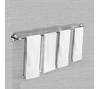 Adhesive Towel Bar 15.7 to 59 Inch Single Towel Bar for Bathroom, Thicken Rack Mirror Polished /150Cm