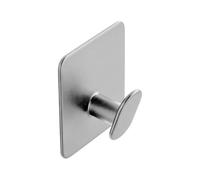 Adhesive Wall Hooks, Stainless Steel Sticky Hooks, 1.77in Non Slip Rustproof Towel Key Coat Hook Set, Removable No Drill Wall Mount, Towel Coat Key Holder, Door Organizer Use for Bathroom Kitchen Home