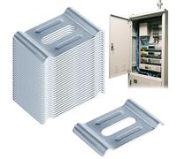 Adhesive Wire Clips, Cord Channel Clamps, 2.48 Inches Cable Tidy with Strong Stick, Nylon Fixing Bracket, Wall Mount Organizer with Lock, Management Solution for Garage and Office