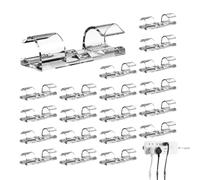 Adhesive Wire Clips - Wall Cable Manager - Self-Adhesive Cord Holder