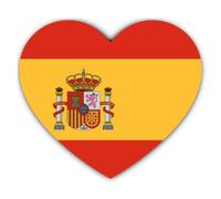 Adhesivo: 200 mm, 1 unidad - Pegatina de corazón de España con motivo de bandera, vinilo adhesivo de 200 mm 20 cm para coche, portátil, maleta