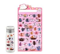 Adhesivo 3D - de conejo - Pegatinas de animales lindos, diario, álbum de recortes, teléfono, botella de agua, planificador, cuaderno, diario, computadora portátil