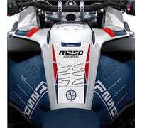Adhesivo 3D de protección para el depósito del tanque compatible con/de repuesto para BMW Motorrad R 1250 GS Adventure Trophy de 2022 a 2023 (blanco)