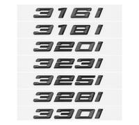 Adhesivo 3D for Maletero de Coche Compatible con Serie 3 316i 318i 320i 323i 325i 328i 330i E46 E90 E91 F30 G20 - Accesorios de Letras con Emblema de Logotipo(Black,323i)