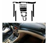 Adhesivo 3D para interior de salpicadero, fibra de carbono, panel de consola central para salpicadero BaoMW Serie 3 E46 1998-2005