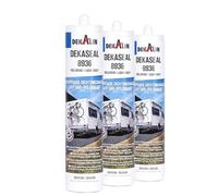 Adhesivo 3x Gris Claro 310ml Cartucho Decalino Sellador Extraíble Elasticidad