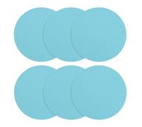 Adhesivo antideslizante , círculo impermeable | 6 piezas de 10 cm de colores 27 g base segura, mango autoadhesivo sin residuos para azulejos de cocina de mármol escaleras de escalada
