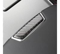 Adhesivo botón coche Compatible Con Para A6 C8 A7 2019 Interior Del Coche Patrón De Fibra De Carbono Caja De Apoyabrazos Central Pegatinas Decorativas De Botones