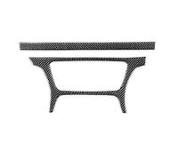 Adhesivo botón coche Compatible Con Para Q3 2013 2014 2015 2016 2017 2018 Interior Del Automóvil Control Central Aire Acondicionado Panel De Botones Marco Calcomanía Con Patrón De Fibra De Carbono