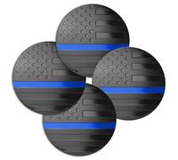 Adhesivo central de rueda de cubo | Cubiertas de aleación de aluminio para llanta de coche, mejora la seguridad de conducción, calcomanías de rueda de vehículo para SUV, camión, minivan