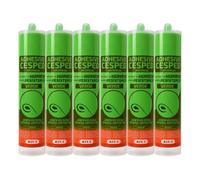 Adhesivo Césped Artificial 280 ml Verde, Resistente al Agua, Pack 6