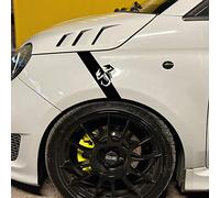 Adhesivo compatible con Fiat 500 ABARTH 595 695 Escorpio Tuning (negro)