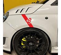 Adhesivo compatible con Fiat 500 ABARTH 595 695 Escorpio Tuning (rojo)