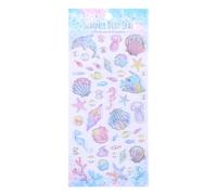 Adhesivo con diseño de criatura marina en relieve para álbumes de recortes, cuaderno, diario, cubierta de teléfono, decoración de laptop, peces motivacionales para niños