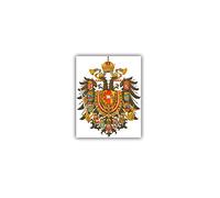 Adhesivo con escudo del emperador de Austria 7 x 5 cm A1690