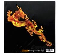 Adhesivo con incrustaciones para guitarra y bajo - Serie Real Fire - Dragón