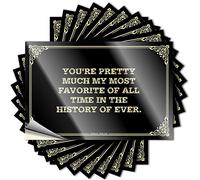 Adhesivo con letras para portátil Punk You're Pretty Much My Most Favorite of All Time in The History of Ever. for Essentials, fácil de despegar (12 x 18 cm)