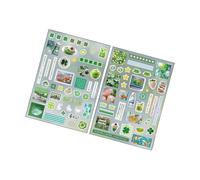 Adhesivo con temática de comida japonesa para cuadernos, planificadores, diarios, papel sintético, suministros de álbumes de recortes, serie de temporada