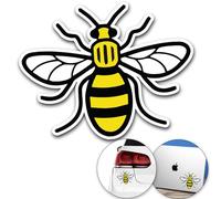 Adhesivo de abeja hecho en Manchester | Calcomanía de vinilo para parachoques de coche de abeja trabajadora de Manchester, 12 x 12 cm | Proud to be Mancunian calcomanía para coche, furgoneta,