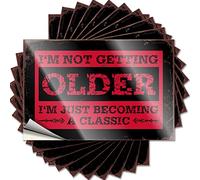 Adhesivo de agua vintage para decoración de baño | I'm Not Getting Older Inspirational para decoración de silicona (8 x 12 cm)