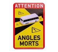 adhesivo de ángulo muerto, 8 pzs, 25 x 17 cm, lámina autoadhesiva para autocaravanas y autobuses, obligatorio para vehículos a partir de 3,5 toneladas en Francia, adhesivo Attention Angles Morts
