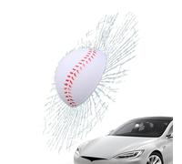 Adhesivo de cristal roto en 3D - Decal coche Ball Baca de tenis | Efecto de grieta realista adhesivo, decoración impermeable para parabrisas de coche, pegatina de broma divertida para coche, camión,