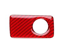 Adhesivo De Fibra Carbono Suave Real Para Kia Para Stinger 2019 2020 2021 2022 2023 LHD Car Co-Pilot Golve Box Embellecedor Interior(For RHD Red Carbon)