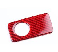Adhesivo De Fibra Carbono Suave Real Para Kia Para Stinger 2019 2020 2021 2022 2023 LHD Car Co-Pilot Golve Box Embellecedor Interior(For LHD Red Carbon)
