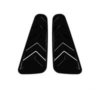 Adhesivo de fibra de carbono para persianas traseras Ford Mustang MK5 2005-2014, calcomanía de persianas negras de piano ABS, borde de estilo exterior del automóvil, fácil de instalar para modificar