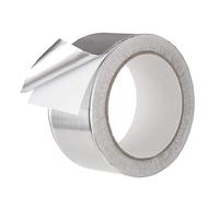 Adhesivo de lámina metálica: cinta industrial plateada, sello de plomero resistente al calor, tira protectora de alta resistencia | El parche confiable de ventilación del horno admite tareas de