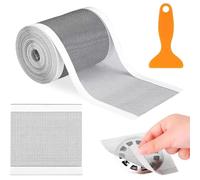 Adhesivo de Malla para Desagüe de Ducha, 10cm x 10M Pegatina Malla Drenaje, Desechable Rejilla Desague Ducha Floor Drain Sticker para Desagüe de Ducha Colador de Fregadero (12cm*10m)