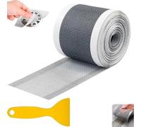 Adhesivo de Malla para Desagüe de Ducha 7cm x 10m Filtro Desague Ducha Atrapa Pelos Ducha Autoadhesivo Desechable Rejilla Desague Ducha con Espátula de Plástico para Baño Cocina