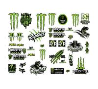 Adhesivo de Motocicleta, Calcomanía monstruo, Racing Decal Sticker Pegatinas Moto Patrocinadores, Pegatina Casco Moto, Motocross Stickers, Pegatina Monster Energy, para Motocicletas, Cascos, Motos
