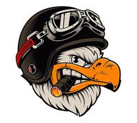 Adhesivo de motocicleta de águila - Eagle Biker parachoques calcomanías