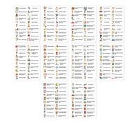 Adhesivo de palabras en inglés, adhesivo educativo de vocabulario, ayuda a enseñar idiomas, para niños, estudiantes, profesores, calcomanía de idiomas inmersivos