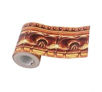 Adhesivo de papel pintado extraíble de PVC 3D basado en motivos europeos para paredes interiores, tiras decorativas en superficies interiores lisas y secas (C)