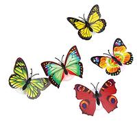Adhesivo de pared 3D, diseño de mariposa cambiante de colores, lámpara de luz nocturna LED, para el hogar, habitación, fiesta, escritorio, decoración de pared, papel de pared, calcomanía de pared al