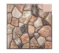 Adhesivo de pared 3D impermeable 1/10 piezas 3D Faux Stone Peel and Stick Panel de pared autoadhesivo for azulejos cocina contra salpicaduras Adhesivo 30 cm X(Coffee - 10pcs)