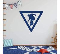 Adhesivo De Pared Art Deco Calcomanía Only Skate Art 42X37 Cm