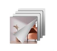 Adhesivo de pared de acrílico grueso con reflejo claro y características inastillables, diseñado para una fácil aplicación en dormitorios y pasillos (30 cm)