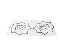 Adhesivo de pared de caligrafía musulmana creativa, calcomanía de PVC para diseño único del hogar (2# S)