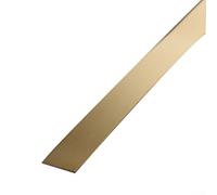 Adhesivo de pared de espejo de acero inoxidable de 5 m para sala de estar, crea ilusión de espacio e interés visual único (dorado)