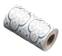 Adhesivo de pared de mosaico artístico impermeable, azulejos adhesivos de PVC para renovación de cocina y baño, decoración minimalista moderna, diseño azul, 240 x 15 cm, hoja de fácil aplicación (E)