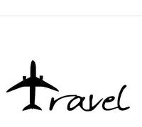 Adhesivo de pared en blanco y negro, decoración temática de viaje en avión, adhesivo de pared de vinilo adecuado para empresas de viajes, agencias de viajes y habitaciones de amantes de los viajes, 53