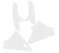 Adhesivo de protección decorativo compatible con Thermomix TM6, diseño adhesivo de vinilo adhesivo para cocina, accesorio de electrodoméstico impermeable autoadhesivo RX042 (26 Transparente Brillante)