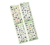 Adhesivo de PVC con diseño de animales en relieve, para álbumes de recortes, diario, planificador, botella de agua, álbum de fotos, funda de teléfono, suministros de álbumes de recortes